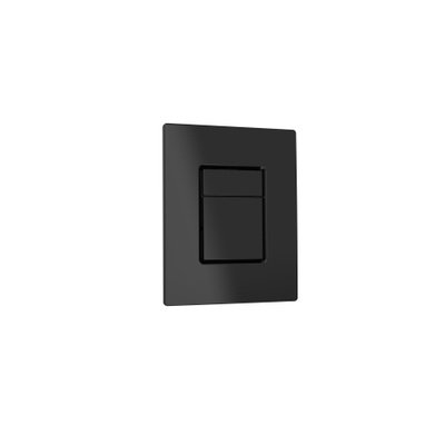 QeramiQ Push Glass Thin Bedieningspaneel - voor Grohe Skate - 2 knops - zwart