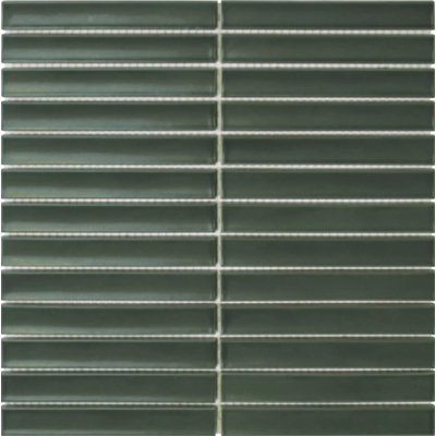 The Mosaic Factory Sevilla mozaïektegel - 30x30cm - 8mm - rechthoek - mat army green (groen)