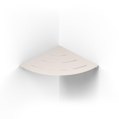 Looox Storage Collection Étagère d'angle – 30 cm – bords arrondis – blanc cassé mat