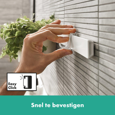 Hansgrohe Wallstoris étagère 20x3.9x16.9cm Noir mat