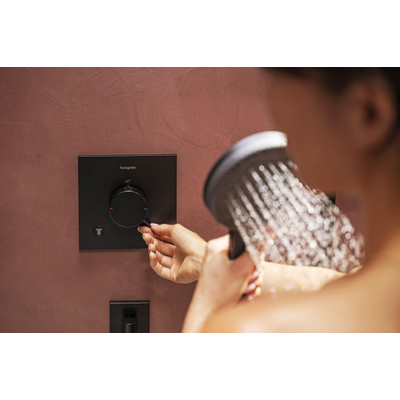 Hansgrohe Ecostat Comfort E - thermostat encastré - 2 fonctions - noir mat