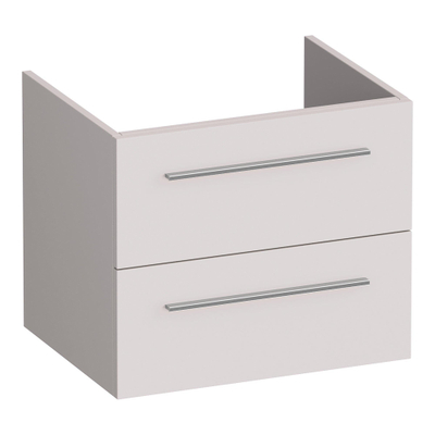 BRAUER Trust meuble sous-lavabo 60 sans poignées rapportées 2 tiroirs à fermeture douce et 1 découpe pour siphon - sable mat