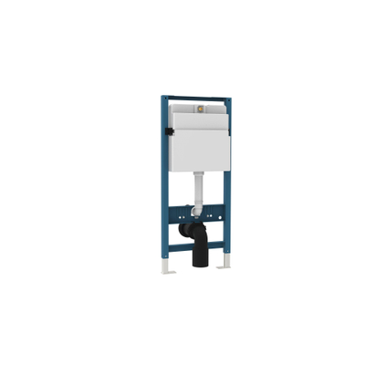 QeramiQ Flush inbouwreservoir met frame - frontbediening - dual flush OUTLETSTORE