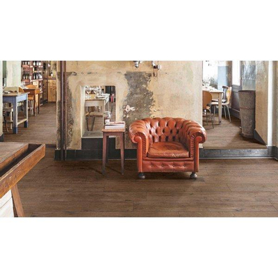 ÉCHANTILLON Marazzi Treverk Dear Carrelage de sol et mural 25x150cm 10.5mm rectifié R10 porcellanato Marron