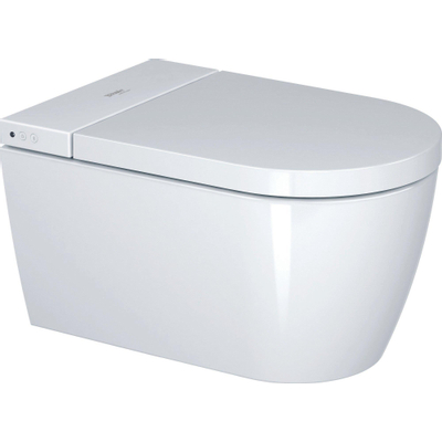 Duravit Sensowash starck f lite WC suspendu japonais low flush 37.8x57.5cm avec siège wc et couvercle blanc