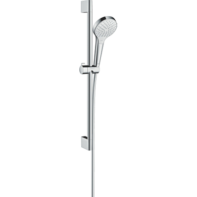 Hansgrohe Croma Select S Vario ensemble barre de douche avec douchette Croma Select S Vario EcoSmart 65cm avec flexible Isiflex`B 160cm blanc/chrome