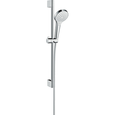 Hansgrohe Croma Select S Vario glijstangset met Croma Select S Vario handdouche EcoSmart 65cm met Isiflex`B doucheslang 160cm wit/chroom