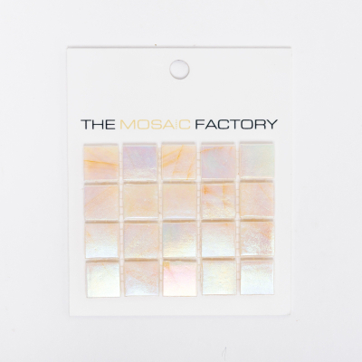 ÉCHANTILLON The Mosaic Factory Amsterdam carreau mosaïque 2x2x0.4cm pour mur et sol pour intérieur et extérieur carré Verre Rose clair
