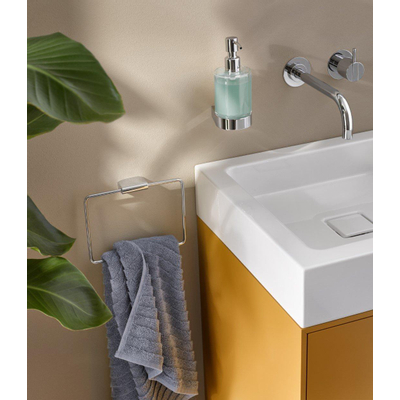 Emco Flow Distributeur de savon Verre en cristal Transparent Chrome