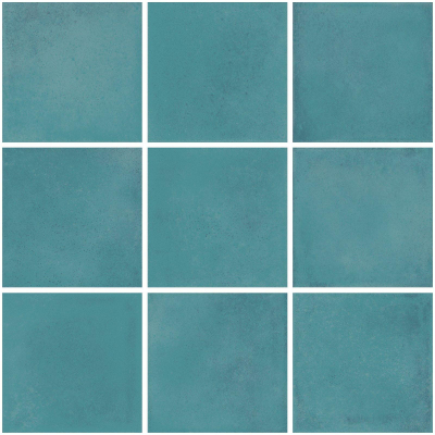 La Mosaic Factory Kasba carreau mosaïque - 30x30cm - carrelage mural - Carré - Porcelaine Ocean Blue Mat