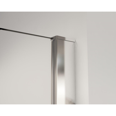 Fortifura Galeria Douche à l'italienne - 180x200cm - verre satiné - Chrome