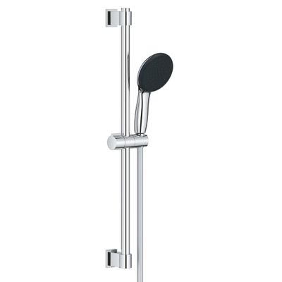 Grohe Vitalio Start 110 Glijstangset - 60cm - ronde handdouche - 2 straalsoorten - gladde doucheslang - chroom