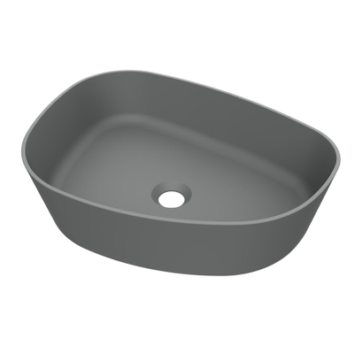 Arcqua Rocker Vasque - posé - organique - gauche - 50x37cm - gris mat