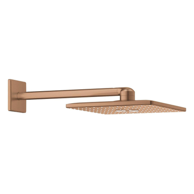 Grohe Rainshower SmartActive 310 Cube Hoofddouche - 31x 31cm - 2 straalsoorten - wandarm 43cm - brushed warm sunset (koper)