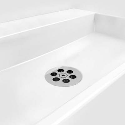 Clou Wash Me bouchon pour bonde avec obturateur d'eau en silicone inox Chromé