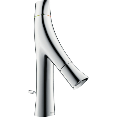 AXOR Starck Organic wastafelkraan - model 80 - hoog - tweegreeps - met trekwaste - chroom