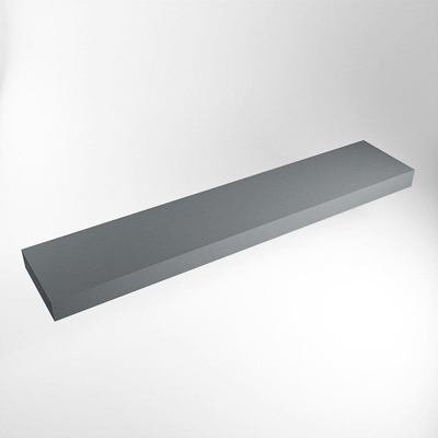 Mondiaz TOP 46 Vrijhangend Topblad - 230x46x12cm - geschikt voor waskom - Solid surface - Plata