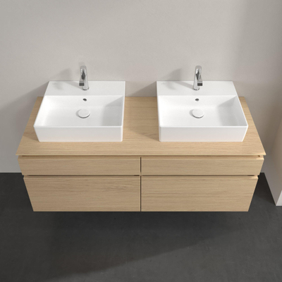 Villeroy & Boch Legato Meuble sous vasque 140x55cm 4 tiroirs Nordic oak