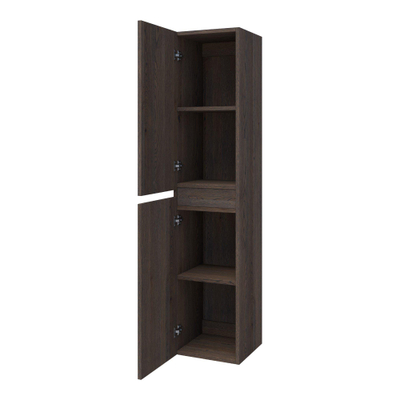 BRAUER Solution Armoire colonne chêne massif 35x160cm Black Oak