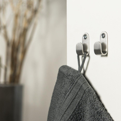 Tiger Crochet Simple acier inoxydable brossé (2 pièces) 1,5x4x1,8cm