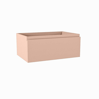 Mondiaz FOGE wastafelonderkast - 60x41x25cm - 1 lade - uitsparing midden - softclose - Rosee