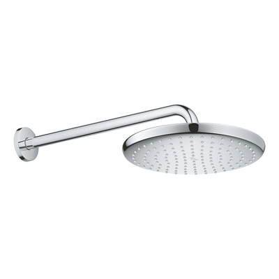 GROHE Tempesta 250 Hoofddouche - 25cm - 1 straalsoort - wandarm 38cm - chroom/wit