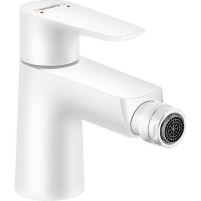Hansgrohe Talis e 1 greeps bidetmengkraan - met wastegarnituur - mat wit