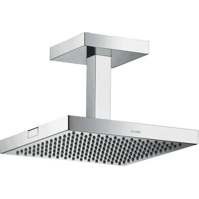 AXOR Starck pomme de tête 24x24cm avec raccord plafond chrome