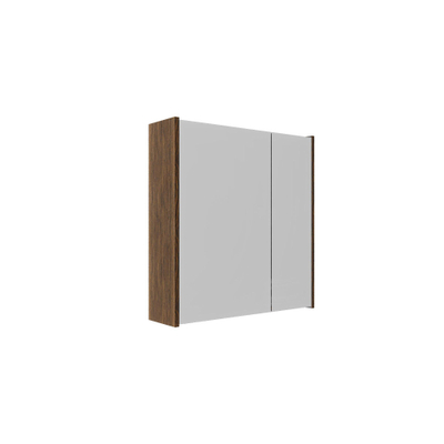 Saniclass Holz Pure Armoire miroir - 60x63x16cm - incluant panneaux latéraux - Noyer pure