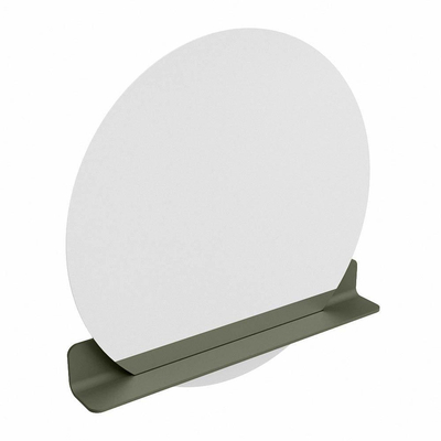 Mondiaz SPOT Miroir de salle de bains - rond 90cm - tablette miroir - couleur Army