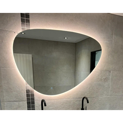 Wiesbaden Uovo miroir ovale avec LED, dimmable et chauffage miroir 120 cm