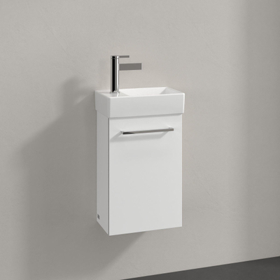 Villeroy & Boch Avento Meuble sous lave-mains 1 porte 34x51.4x20.2cm droite Crystal white