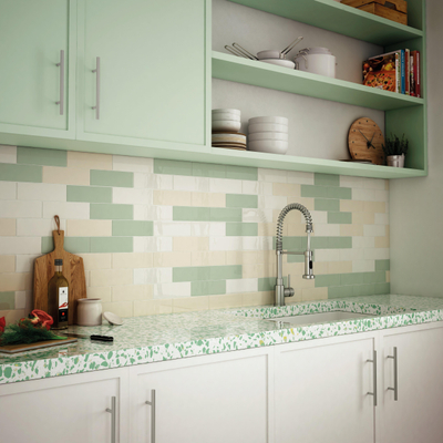 SAMPLE Terravito Elvella Voor wandtegel - 20x6.5cm - 8mm - Wit