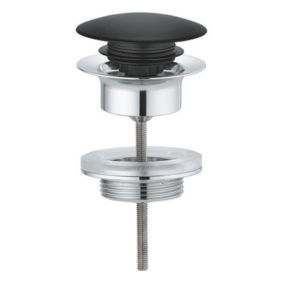Grohe Afvoergarnituur - push-open - zwart