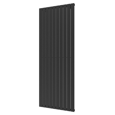 Plieger Cavallino Retto Radiateur design simple raccordement au centre 200x75.4cm 2146watt noir graphite (black graphite)