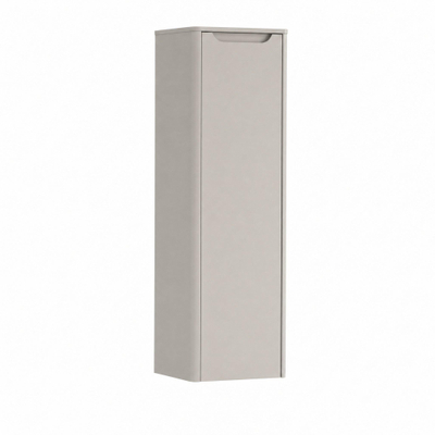 H&R Badmeubelen Juice Halfhoge Kast - 40x35x130cm - met ronde hoeken - 1 deur - rechtsdraaiend - beige mat