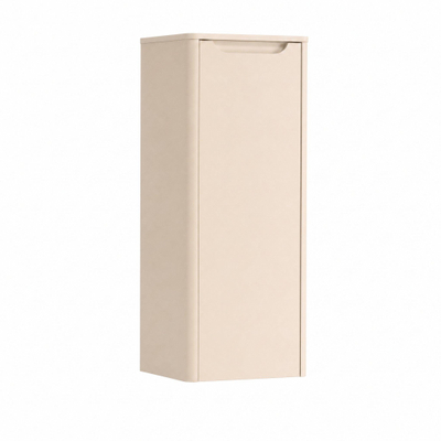 H&R Badmeubelen Juice Halfhoge kast - 40x35x100cm - met ronde hoeken - 1 deur - linksdraaiend - merino