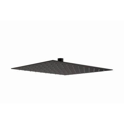 Napoli pomme de tête carrée 30x30cm 15L/min. noir mat