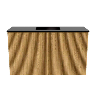 Mondiaz JOYA 70cm toiletmeubel - kleur Oak - Wastafel FAYE positie Midden Zonder kraangat kleur Urban.