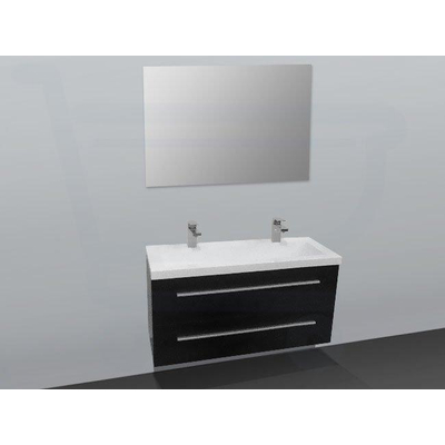 Saniclass XS line Meuble salle de bain peu profond 100cm Noir