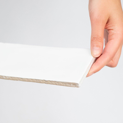 Terravito Pavero wandtegel - 7.5x30cm - Rechthoek - 8.6mm - White glans