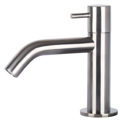 Differnz robinet lave-mains 13,7 cm courbé en chrome mat