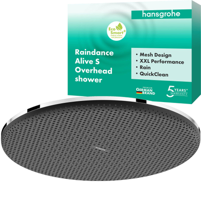 Hansgrohe Raindance alive S - hoofddouche 300 - 1jet - ecosmart+ - hoogglans chroom