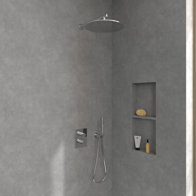 Villeroy & Boch Universal Showers pomme de douche de tête - 35cm - Rond - chrome