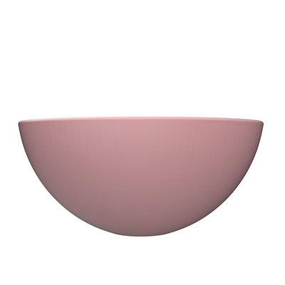 Arcqua Prince Waskom Opbouw - 38cm - rond - cast marble - mat roze