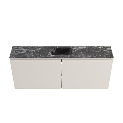 MONDIAZ TURE-DLUX Meuble WC 120 cm Linen. EDEN lavabo Lava position centrale. Avec 1 trou de robinet.