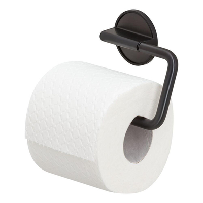 Tiger Tune Toiletrolhouder - zonder klep - zelfklevend - zwart