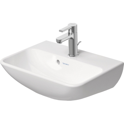 Duravit ME by Starck lave-mains 45x32cm avec 1 trou de robinet avec trop-plein avec WonderGliss blanc