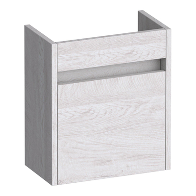 BRAUER Adore fonteinonderkast - 40x45x22cm - met 1 deur greeploos rechtsdraaiend Forest Seashell