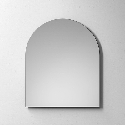 BRAUER arch miroir 80x95x3.5cm avec éclairage aluminium brossé